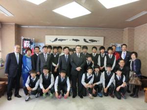 慶尚南道尚州中学校一行が市長を表敬　04月14日の画像