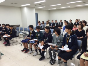 平成27年度下関市小学生韓国派遣研修　研修報告会の画像1
