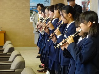 平成26年度下関市小学生韓国派遣研修結団式　2014年10月17日の画像1