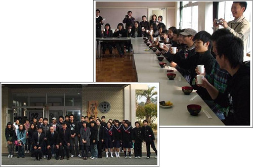 韓国・江原道ハムテ中学校と日清中学校との交流　01月08日の画像
