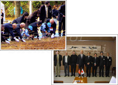 チューリップ植え付け式にイスタンブール市職員出席　11月25日の画像