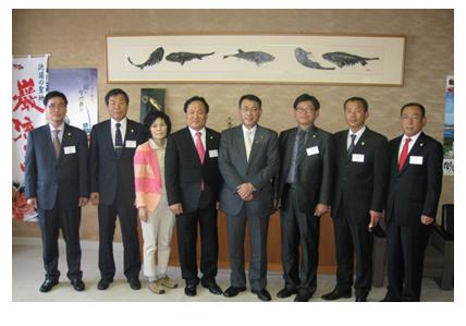 韓国光陽市議会訪問団の市長表敬　10月31日の画像