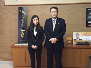 第1回高校生日本部活動大会下関市長賞受賞者が下関市で研修　2月19日の画像1