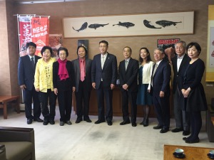 釜山芸術総連合会が下関市長を表敬訪問　10月26日の画像
