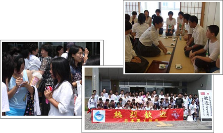 山東省から中学生修学旅行団が来関の画像