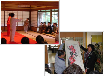 青島市から老人団体一行が訪問の画像