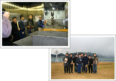 韓国ソウルの市場建設関係者が唐戸市場を視察　2008年12月06日の画像