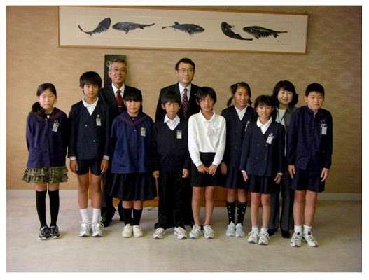 小学生韓国派遣研修団結団式　2009年10月21日の画像