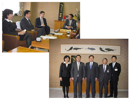 青島国際商会会長ら下関市を訪問　12月03日​の画像