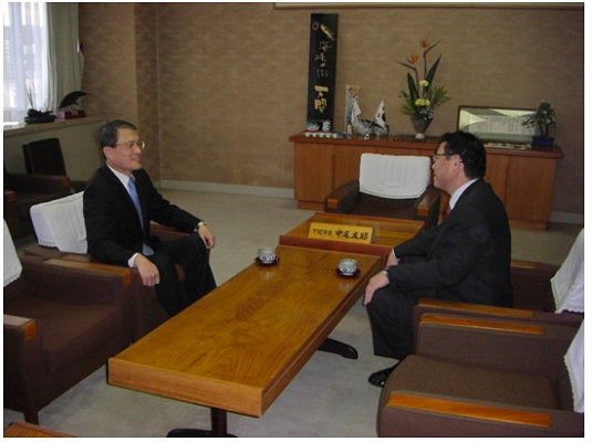 駐広島韓国総領事が市長を表敬訪問　12月03日​の画像