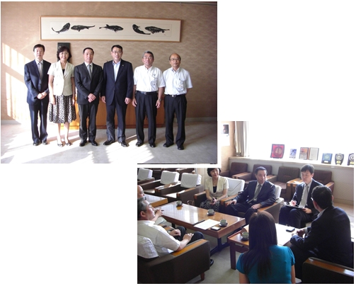 青島市市長助理一行が市長を表敬訪問　07月26日の画像