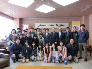 慶尚南道尚州中学校一行が市長を表敬訪問しました　04月11日の画像