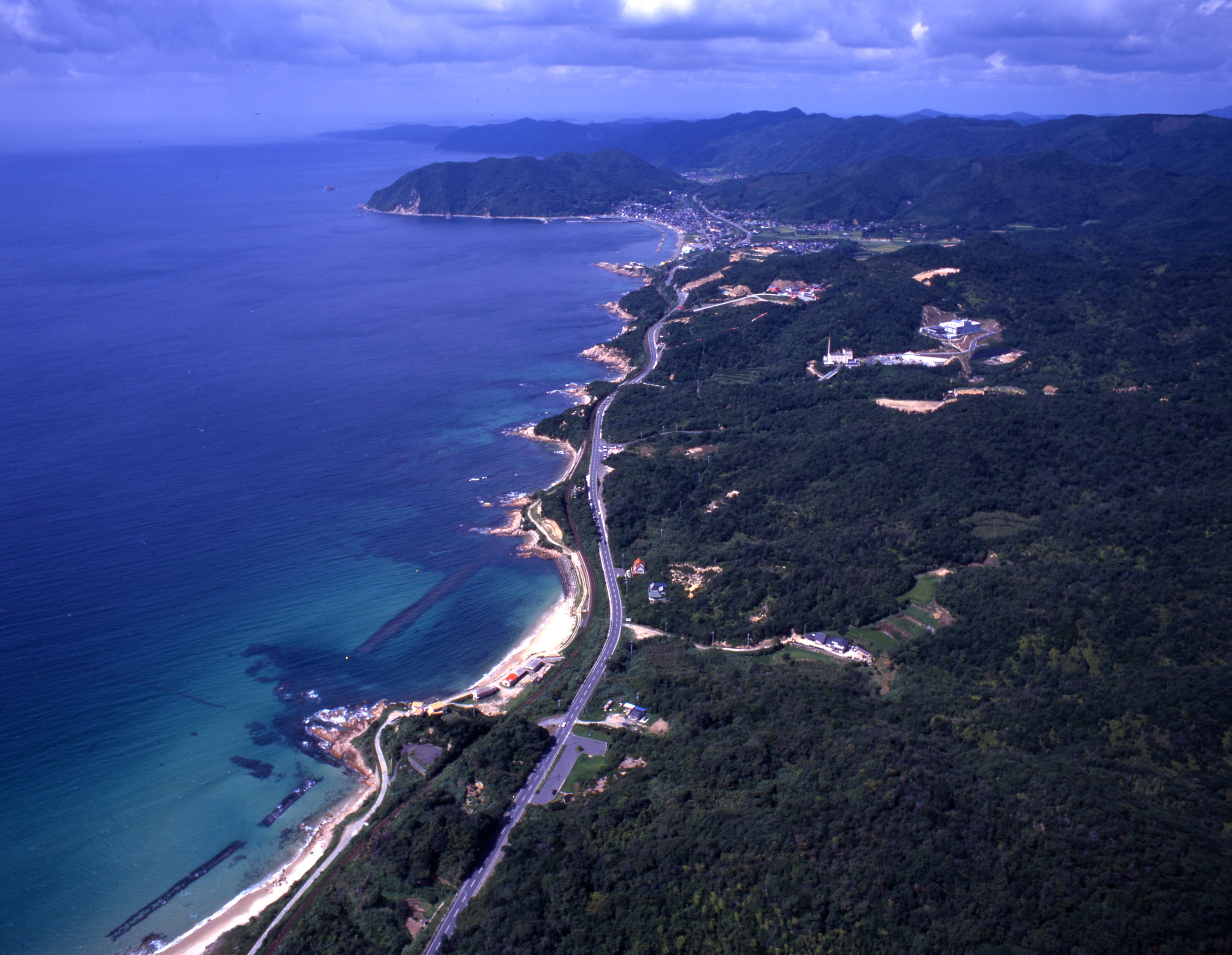 豊浦町の海岸線