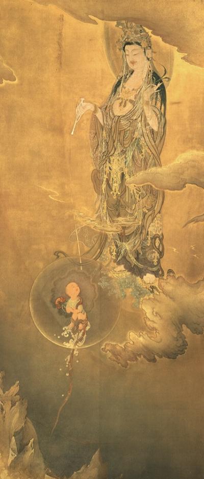 狩野芳崖《悲母観音》1888年、東京藝術大学蔵、重要文化財