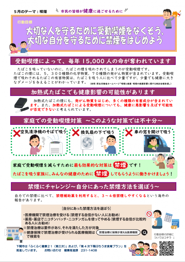 5月の行動目標