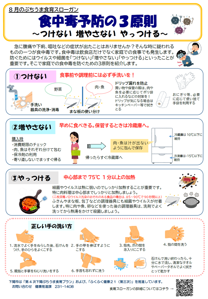 8月の食育スローガン