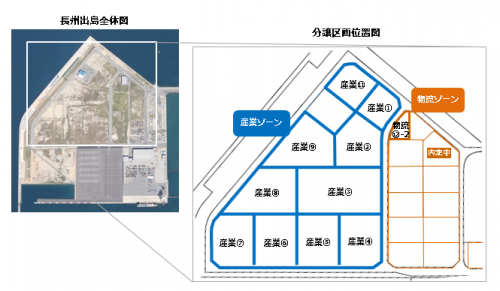 長州出島分譲区画図