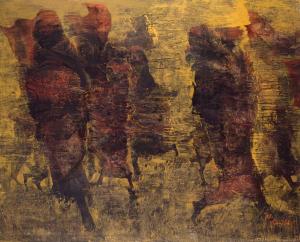 堀研《風の中ゆく》1981年