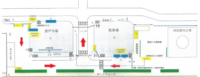 退場